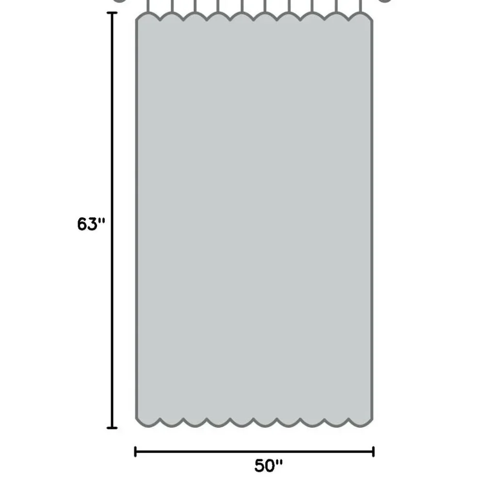 Spectrum Rod Pocket Panel Window Curtain 50